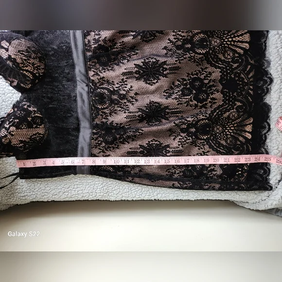 Black Strapless Babydoll Mini Dress - Picture 6 of 8